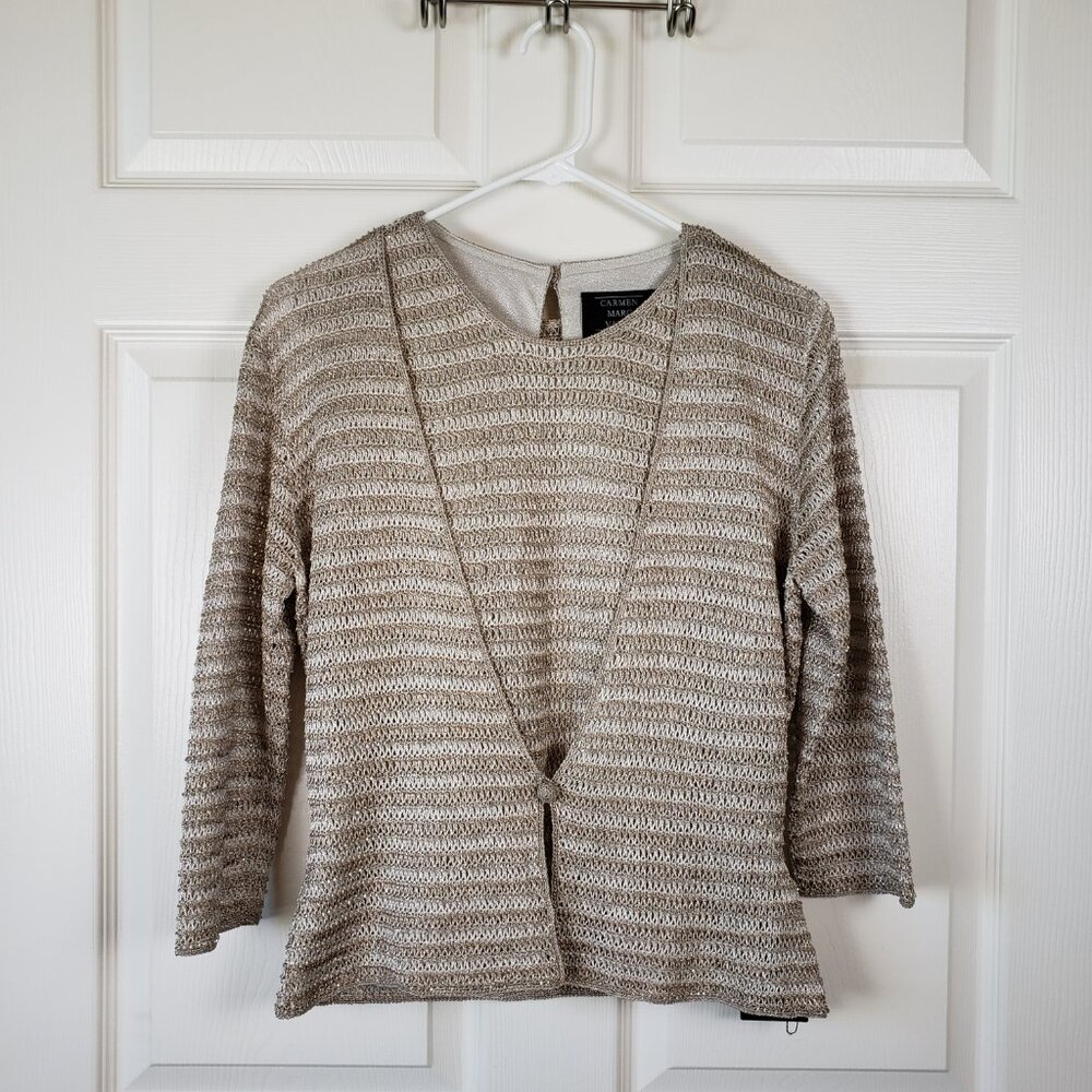 Carmen Marc Valvo 2 piece Cardigan Set